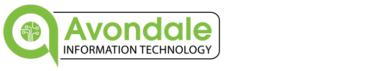 "Avondale Information Technology" logo in green