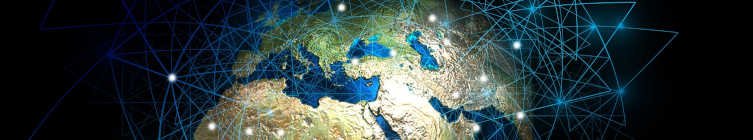 Globe with wire frame