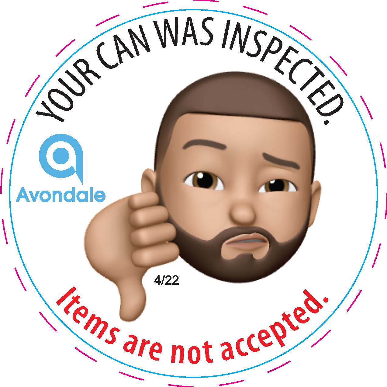 Trash Can Emoji Sticker Not Accepted #2