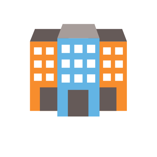 three city buildings