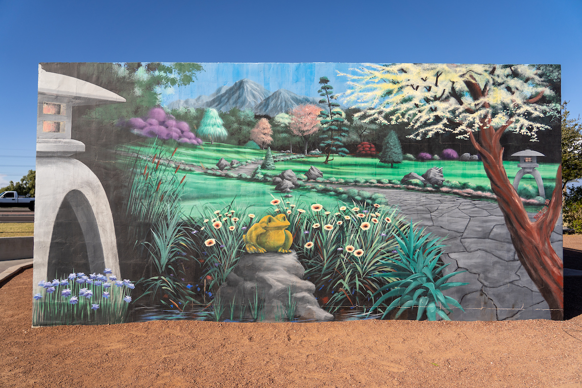 Japanese Garden, Mural, PublicArtInventoryJapaneseGarden