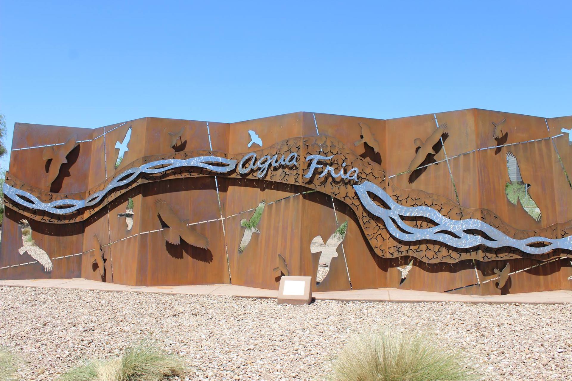 FLOW sculpture AguaFriaRiver_birds